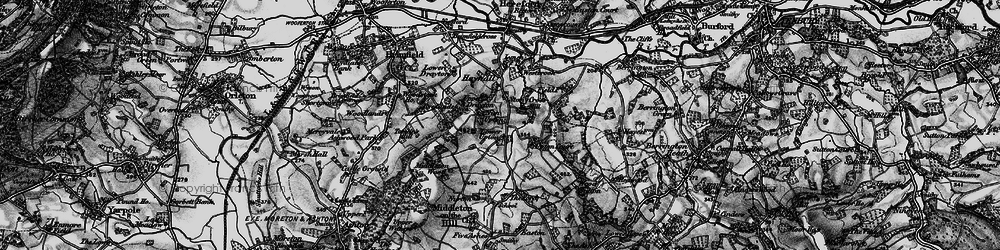 Old map of Stony Cross in 1899