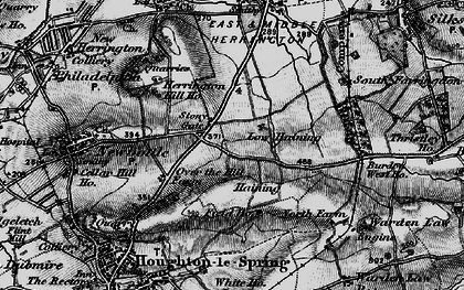 Old map of Stony Gate in 1898