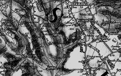 Old map of Stony Green in 1895