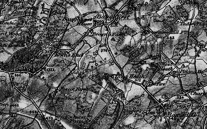Old map of Stony Heath in 1895