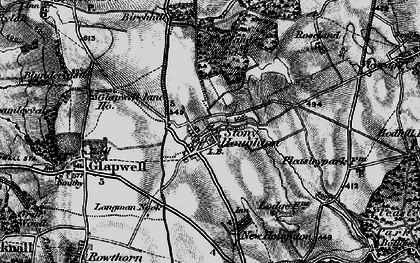 Old map of Stony Houghton in 1896