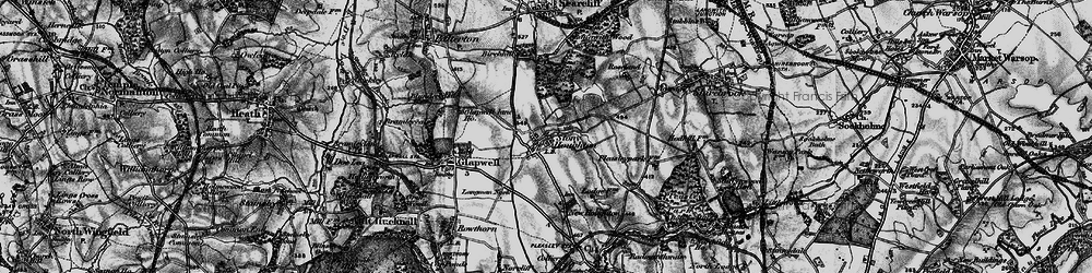 Old map of Stony Houghton in 1896