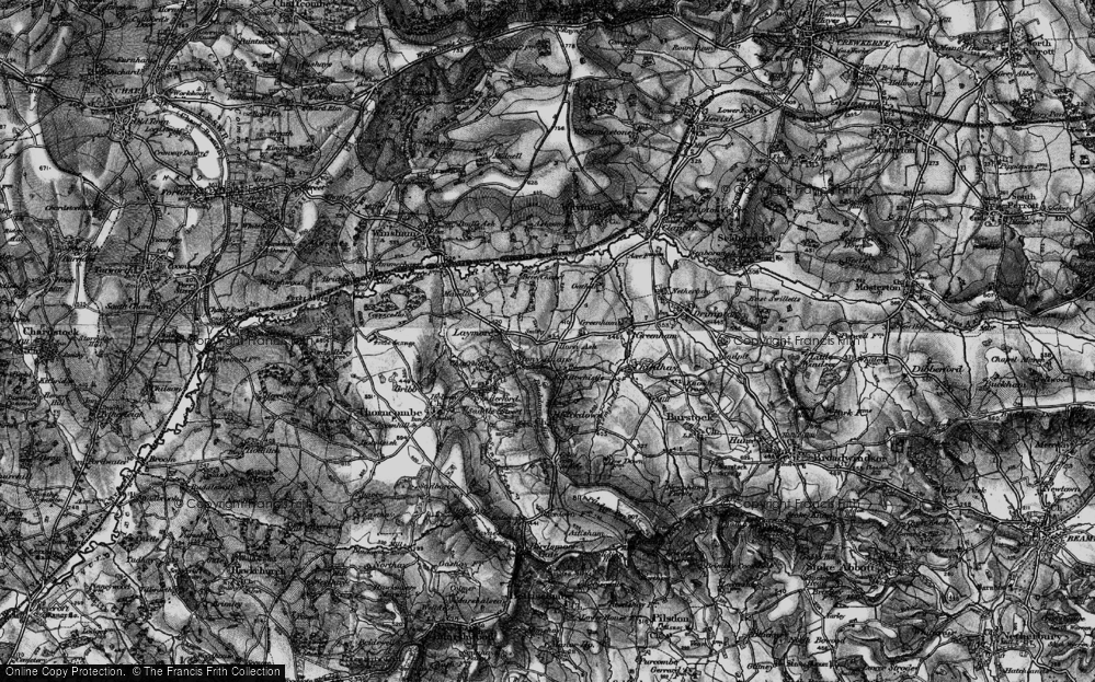 Old Map of Stony Knaps, 1898 in 1898