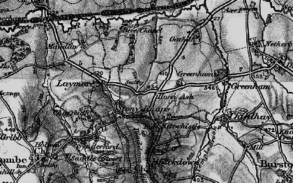 Old map of Stony Knaps in 1898