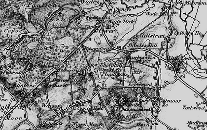 Old map of Brooke's Hill in 1895