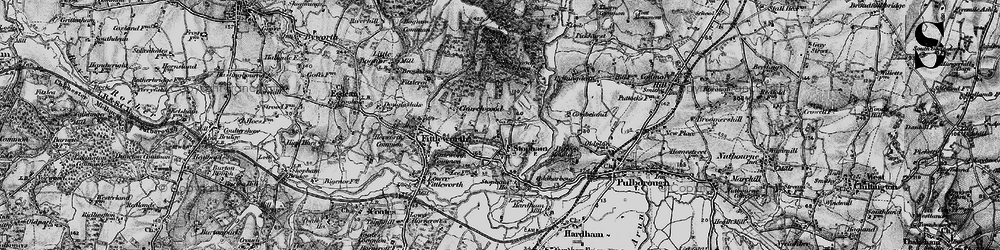 Old map of Stopham Ho in 1895