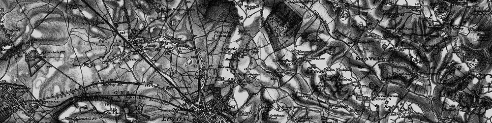Old map of Stopsley in 1896