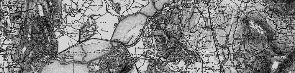 Old map of Storth in 1898