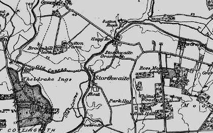 Old map of Storwood in 1898