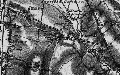Old map of Stotfold in 1896