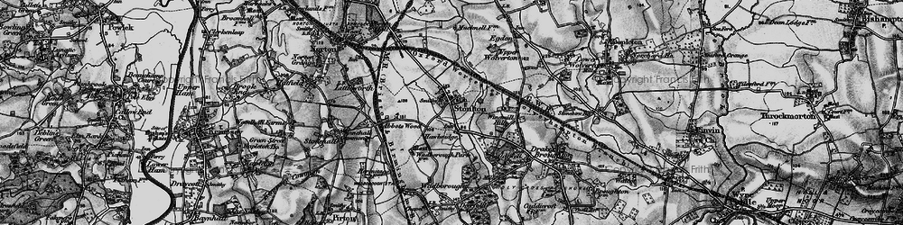 Old map of Stoulton in 1898