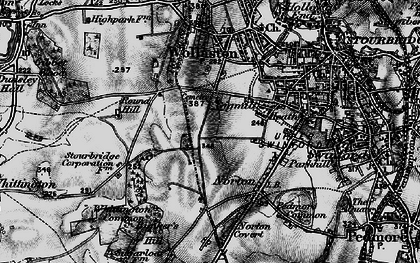 Old map of Stourbridge in 1899