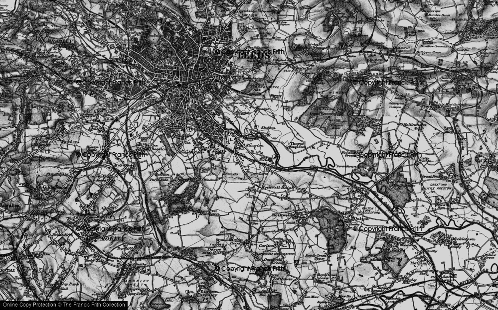 Old Map of Stourton, 1896 in 1896