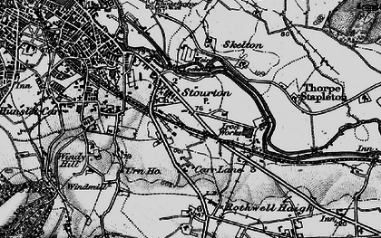 Old map of Stourton in 1896