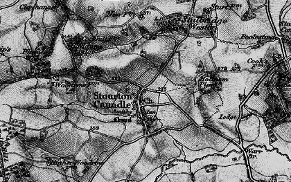 Old map of Stourton Caundle in 1898
