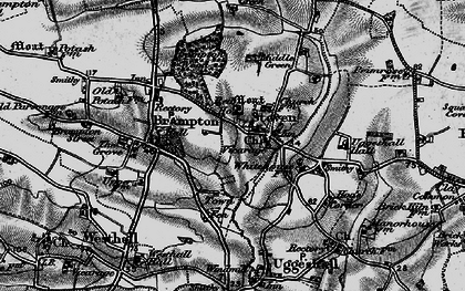 Old map of Stoven in 1898