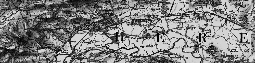 Old map of Stowe in 1896