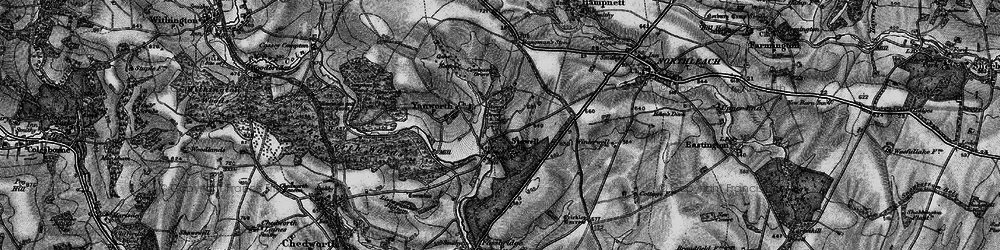 Old map of Stowell in 1896