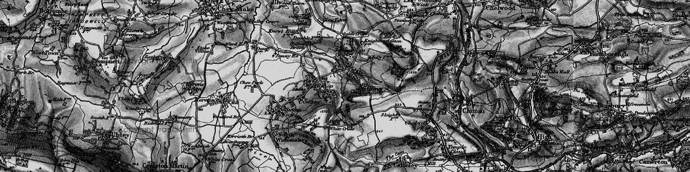 Old map of Stowey in 1898