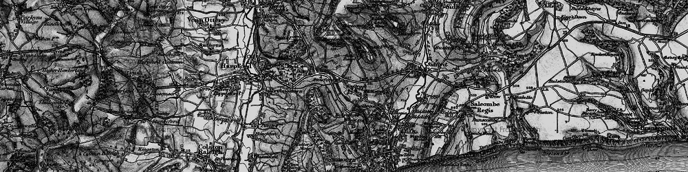Old map of Stowford in 1897