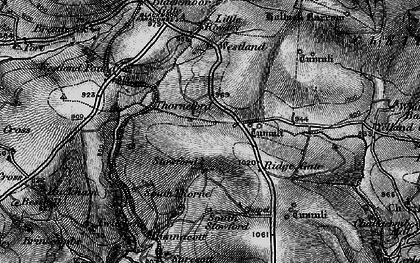 Old map of Stowford in 1898