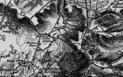 Old map of Stowting in 1895