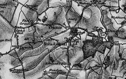 Old map of Stradishall in 1895