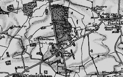 Old map of Stradsett in 1898