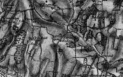 Old map of Bottom Copse in 1895