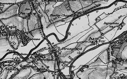 Old map of Strangford in 1896