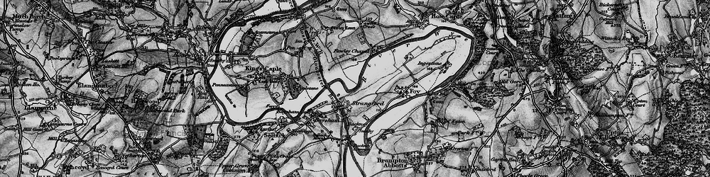 Old map of Strangford in 1896
