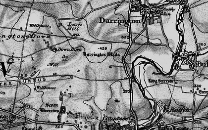 Old map of Strangways in 1898