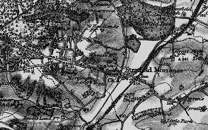 Old map of Wokefield Park in 1895