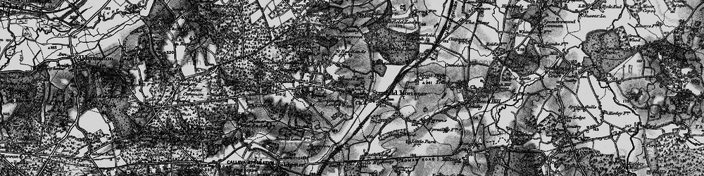 Old map of Wokefield Park in 1895