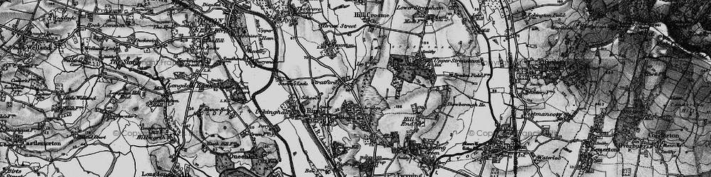 Old map of Brockeridge Common in 1898