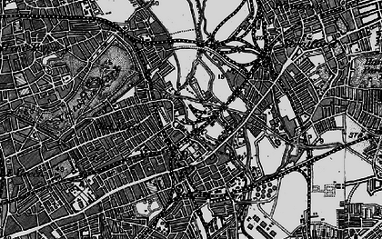 Old map of Stratford Marsh in 1896