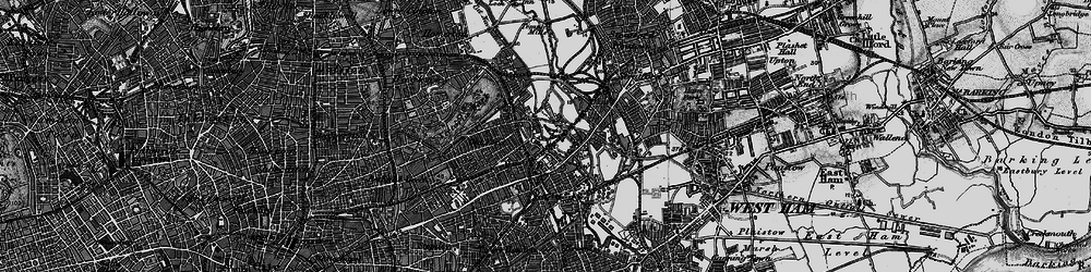 Old map of Stratford Marsh in 1896
