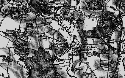 Old map of Stratford St Andrew in 1898