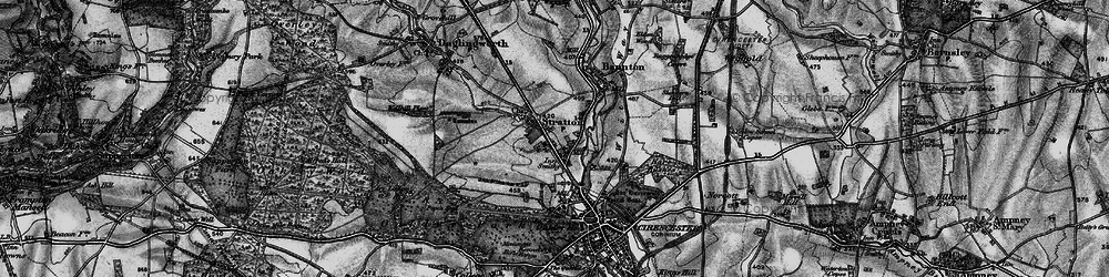 Old map of Stratton in 1896