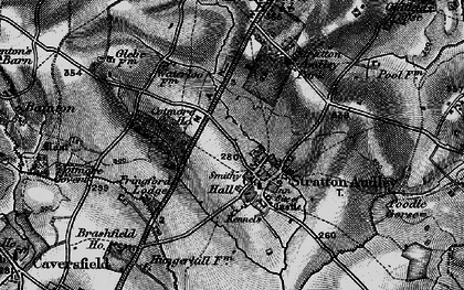 Old map of Stratton Audley in 1896