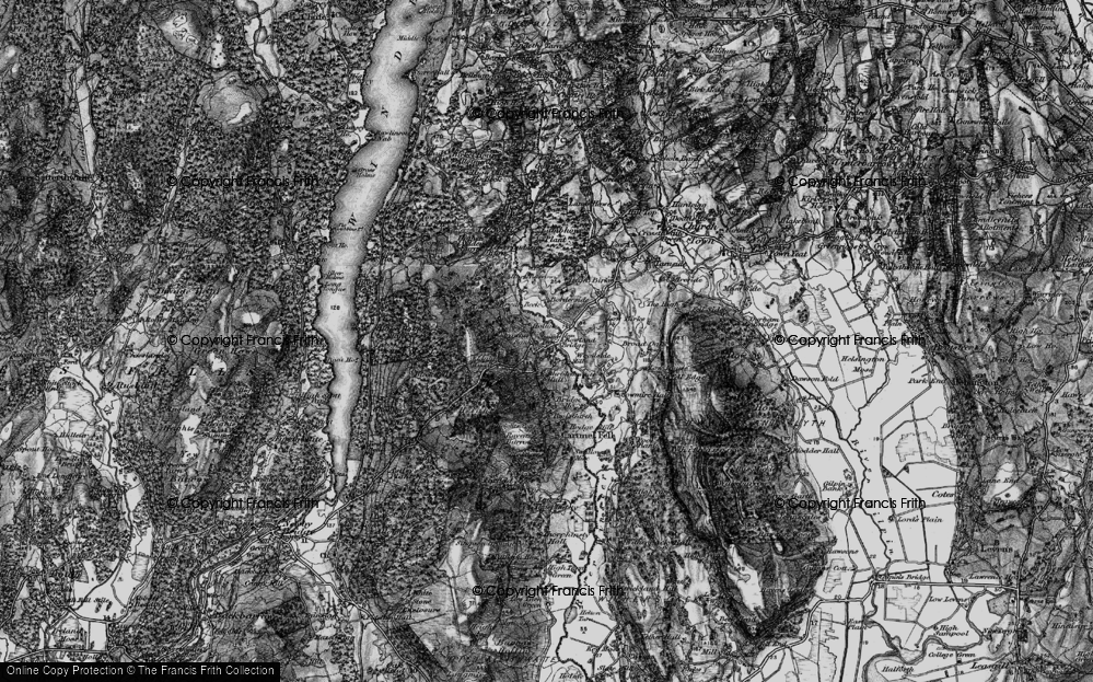 Old Map of Strawberry Bank, 1897 in 1897