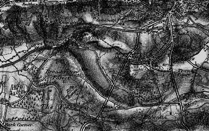 Old map of Broadwater Forest in 1895