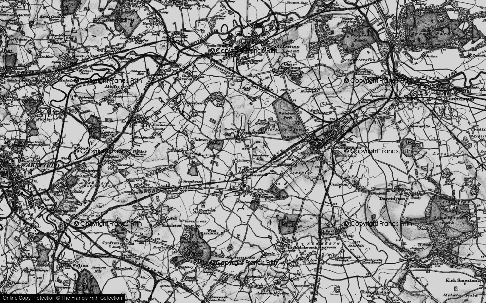 Old Map of Strawberry Hill, 1896 in 1896