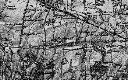 Old map of Ashurst in 1895