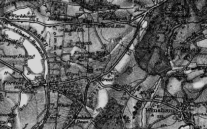 Old map of Street in 1898