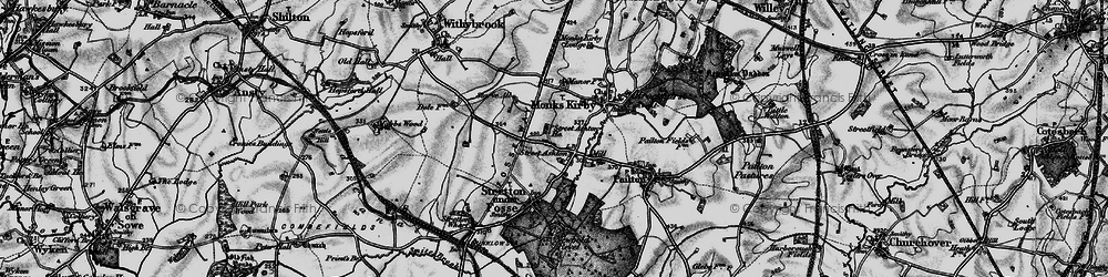 Old map of Street Ashton in 1899