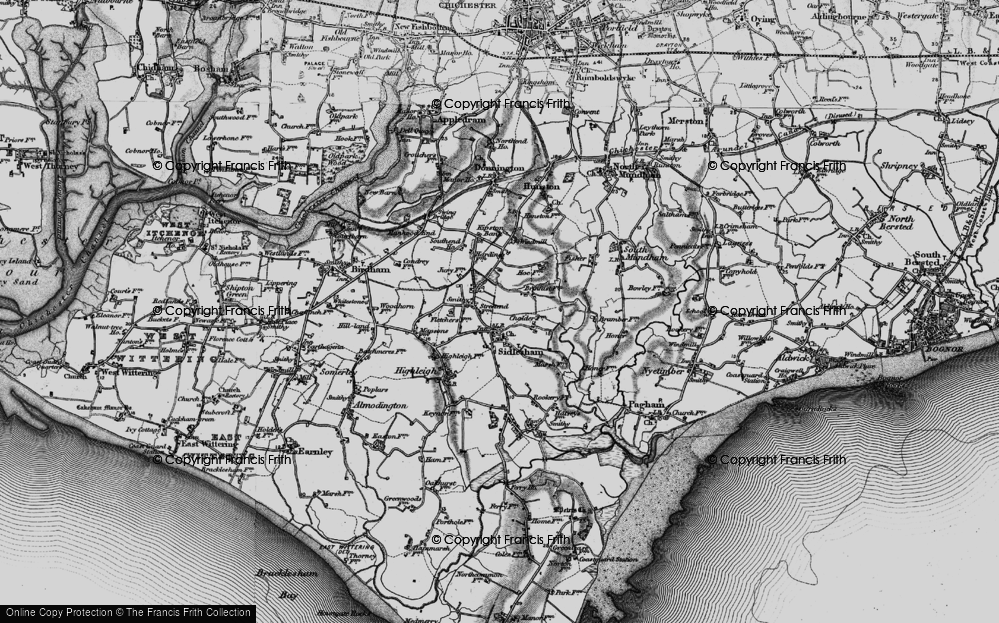 Old Map of Street End, 1895 in 1895