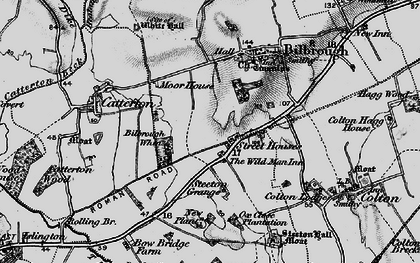 Old map of Steeton Grange in 1898