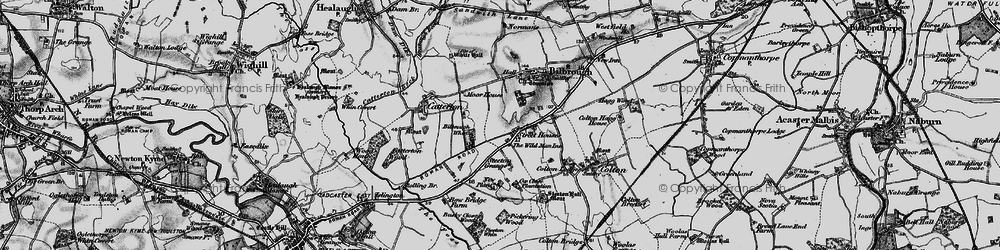 Old map of Manor in 1898