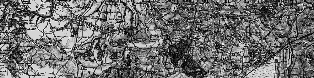 Old map of Street Lydan in 1897